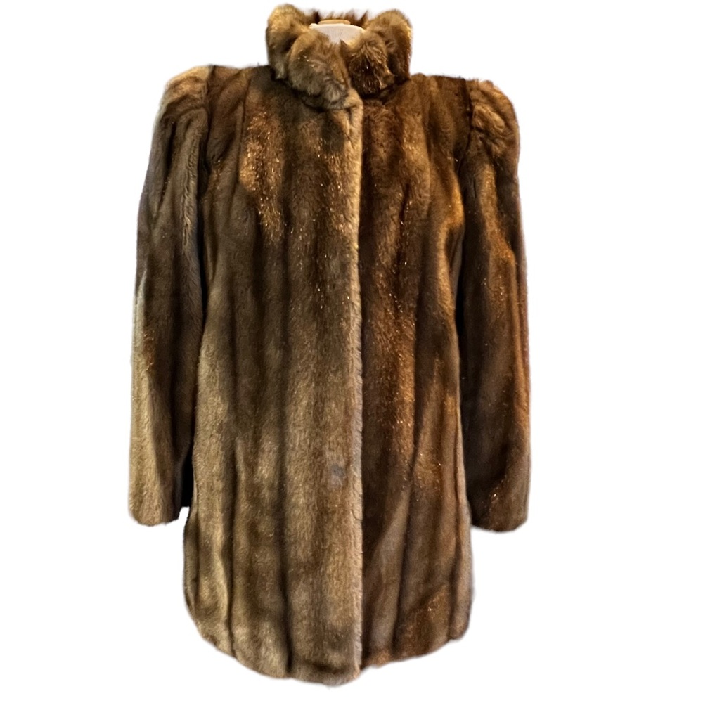 Vintage Lou Nierenberg Tissavel Faux Fur Coat XXL fits Small Medium 6 8